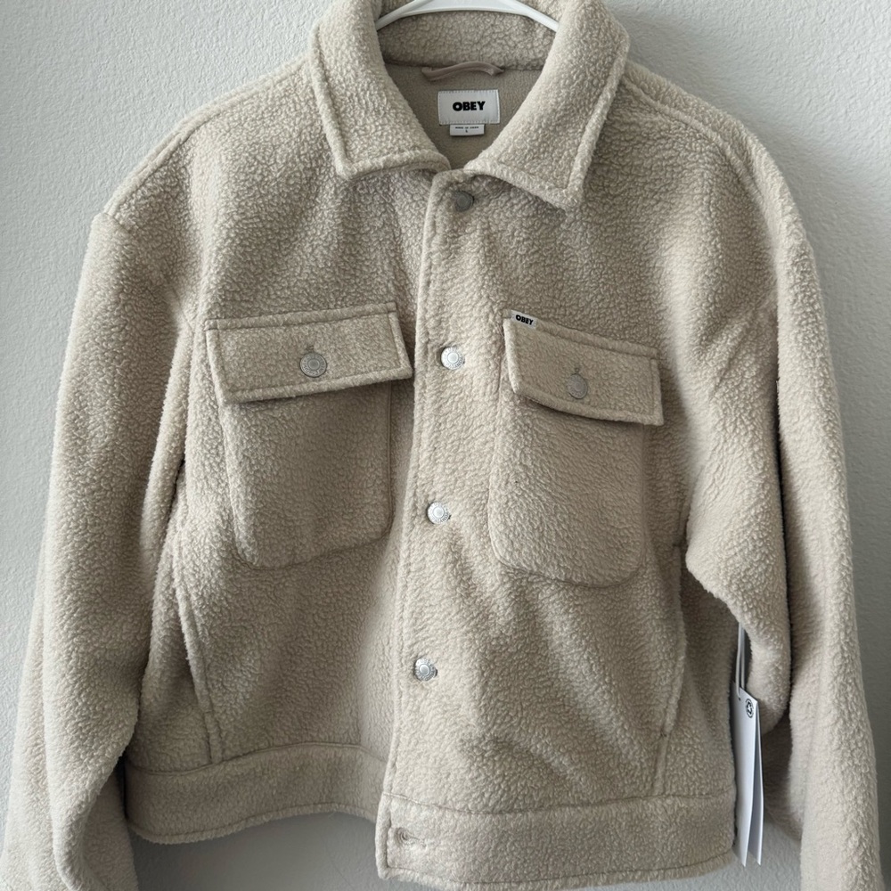 Obey melanie fleece shirt jacket